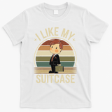 I Like My Suitcase Vintage Trump Sootcase Viral Meme T-Shirt - White
