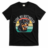 I Love My Rottweiler T-Shirt - Black
