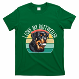I Love My Rottweiler T-Shirt - Irish Green