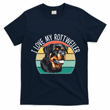 I Love My Rottweiler T-Shirt - Navy Blue