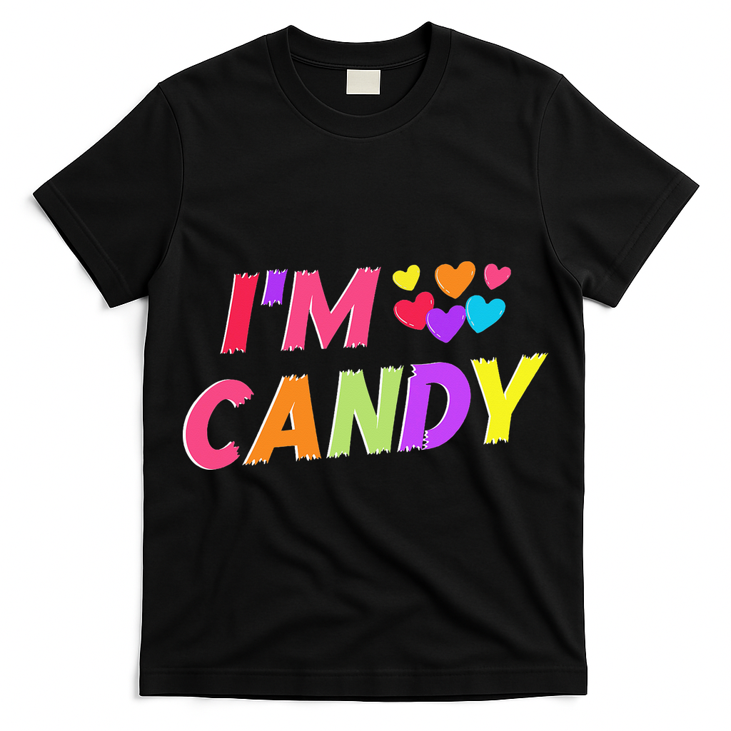 I Love To Eat Candy I'm Candy Funny Couple Matching T-Shirt