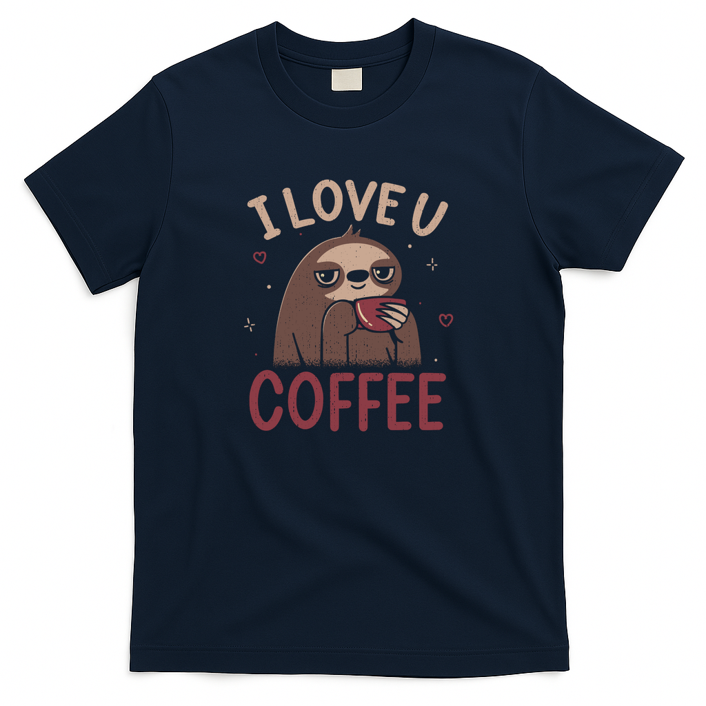 I Love U, Coffee - Navy