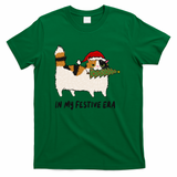 In My Festive Era Calico Cat - Green