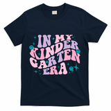 In My Kindergarten Era Groovy Back To School Teacher Student T-Shirt - Navy
