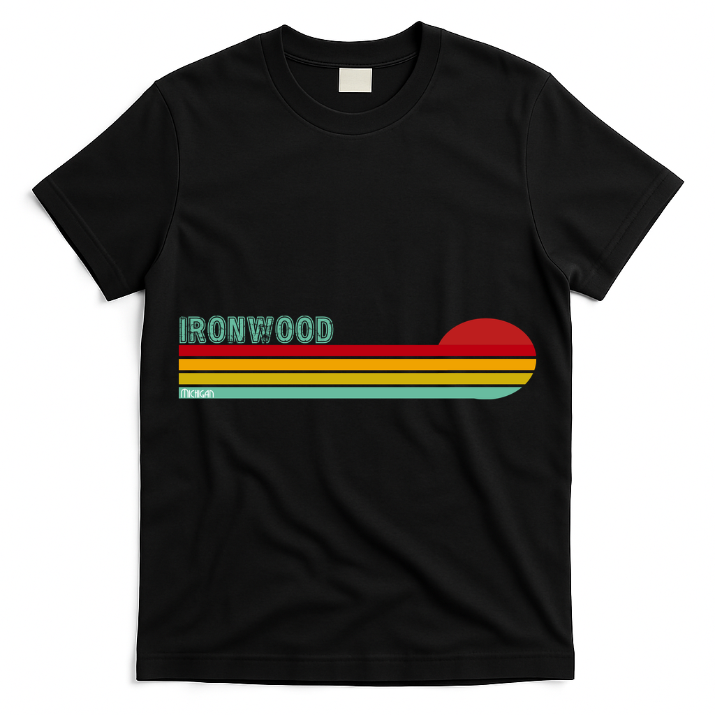 Ironwood Michigan Retro T-Shirt