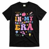 In My Retirement Era Retro Groovy Retired Teacher Women T-Shirt - Black