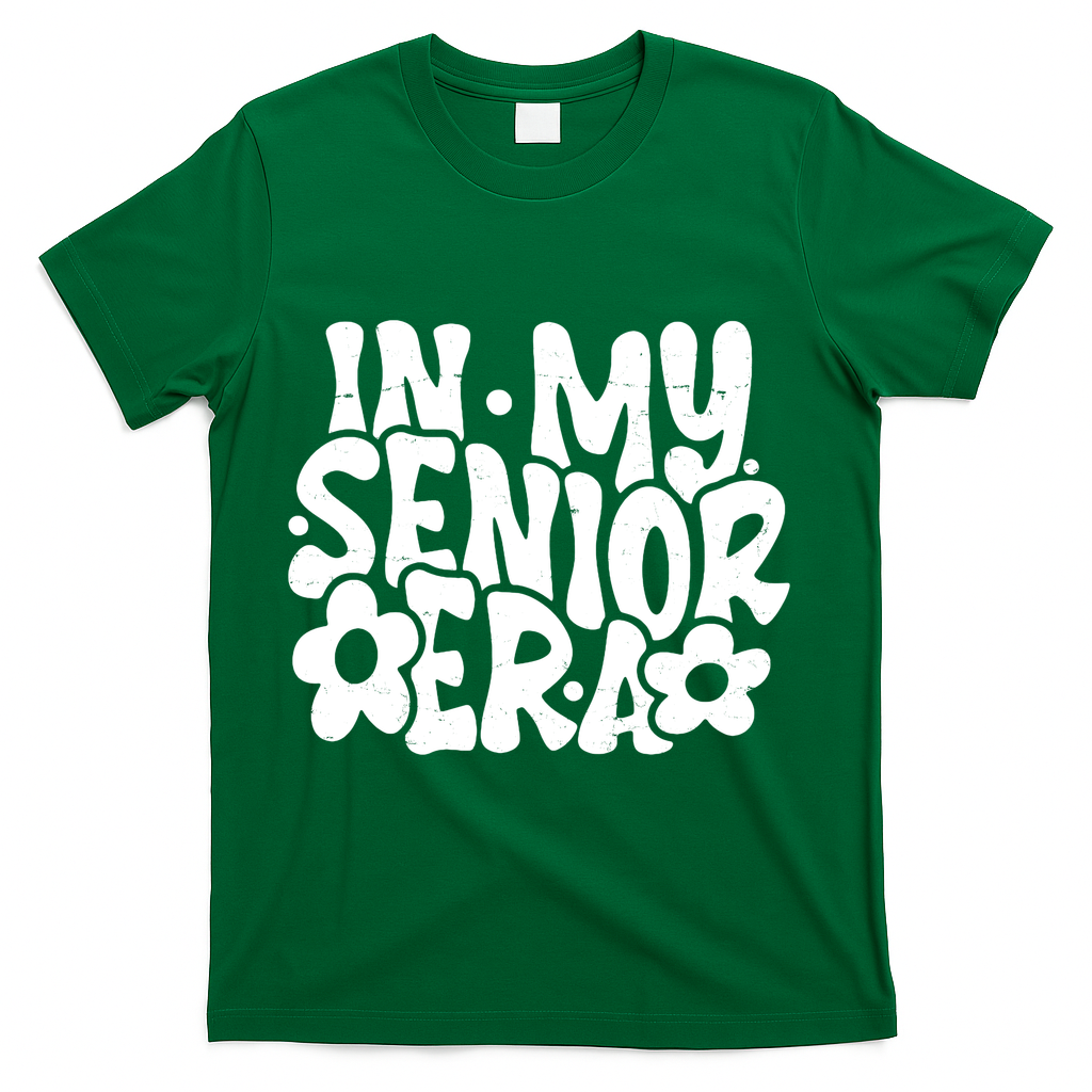 In My Senior Era School Graduation Graduate T-Shirt - Green