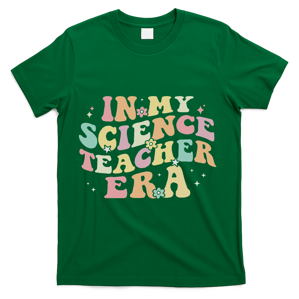 In My Science Teacher Era Retro Back To School Stem Teacher T-Shirt - Green