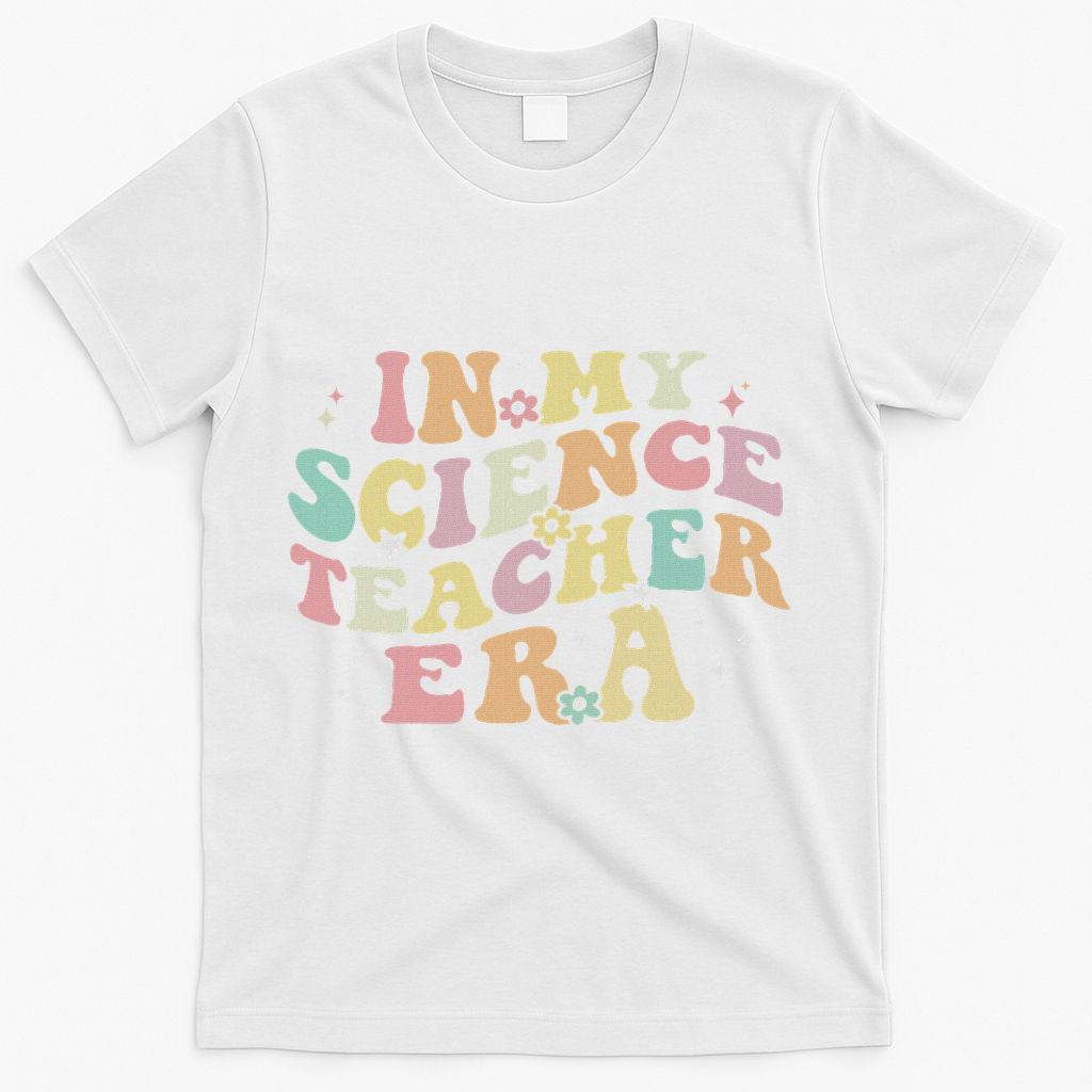 In My Science Teacher Era Retro Back To School Stem Teacher T-Shirt - White