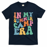 In My Summer Camp Era Retro Groovy T-Shirt - Navy