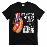 Its Not 4th Of July Funny Hotdog Summer Holiday T-Shirt - Black