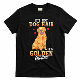It's Not Dog Hair It's Golden Retriever Glitter Funny Dog T-Shirt - Black