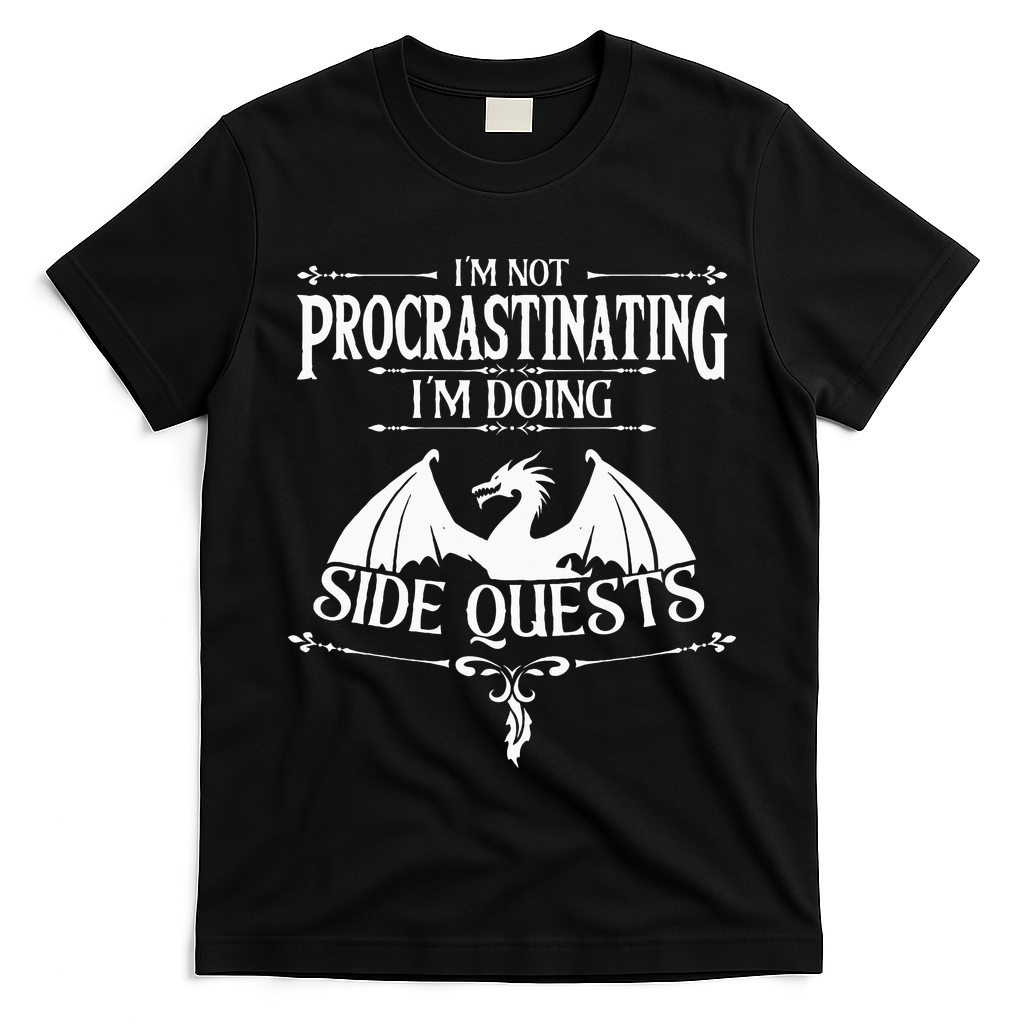 IM Not Procrastinating IM Doing Side Quests Rpg Gamers T-Shirt