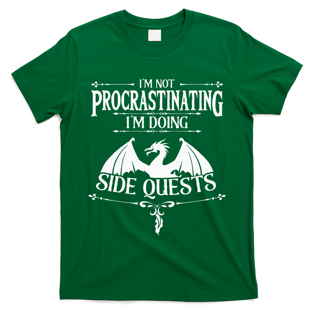 IM Not Procrastinating IM Doing Side Quests Rpg Gamers T-Shirt