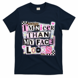 I'm Nicer Than My Face Looks T-Shirt - Navy