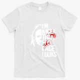 Im Nicer Than My Face Looks Spooky Halloween T-Shirt - White