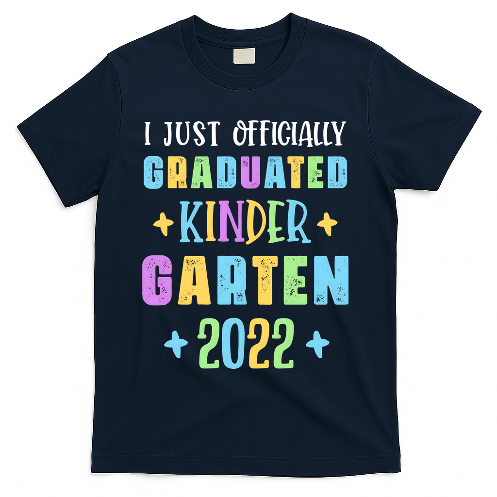 I Officially Graduated Kindergarten T-Shirt - Navy
