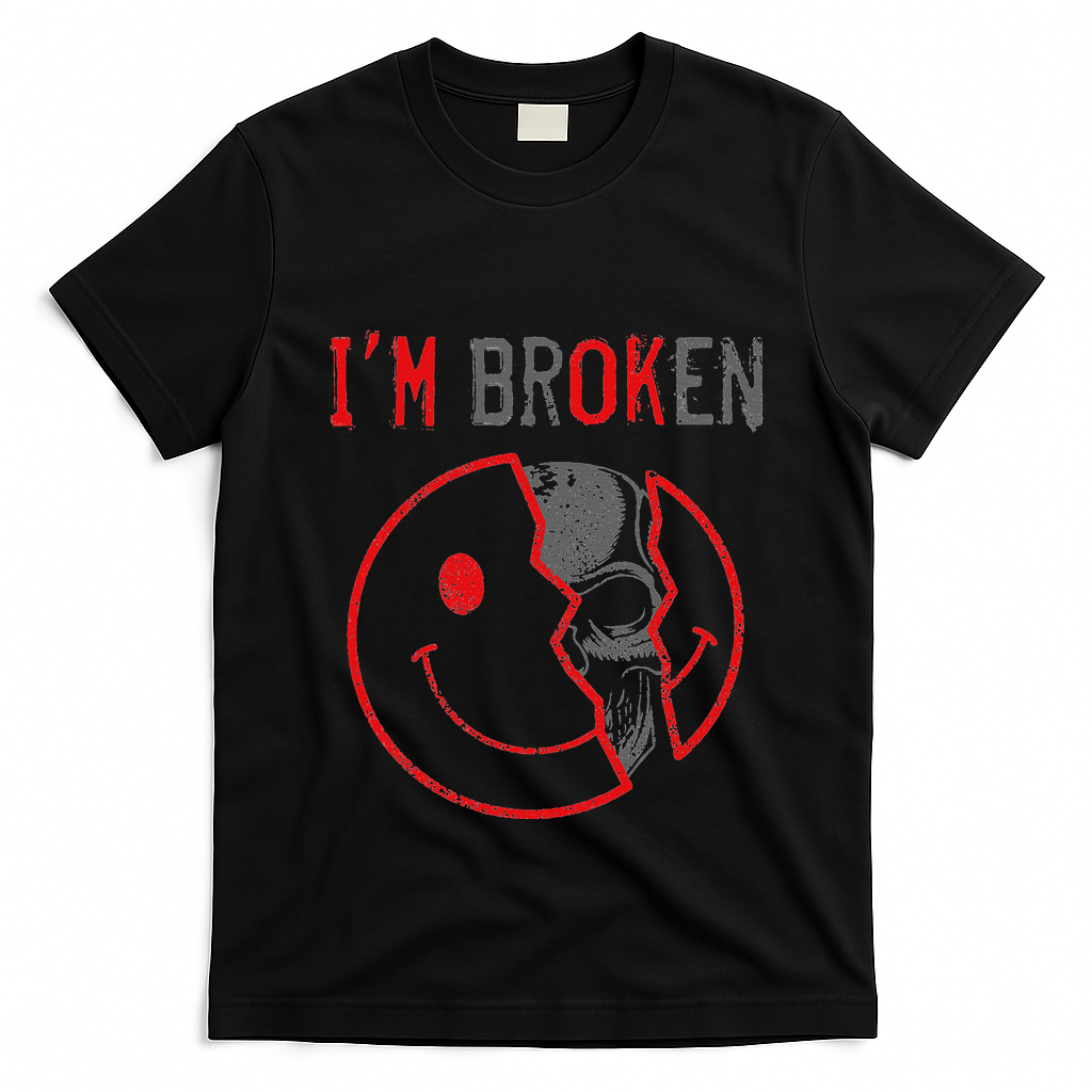 IM Ok IM Broken Invisible Illness I Am Ok Broken T-Shirt