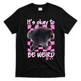 It's Okay To Be Weird Jimothy The Raccoon Meme T-Shirt - Black