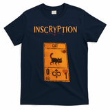 Inscryption Psychological Cat Card Game Halloween Scary T-Shirt - Navy Blue