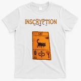 Inscryption Psychological Cat Card Game Halloween Scary T-Shirt - White