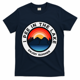 I Pee In The Lake Funny Summer Vacation Family T-Shirt - Navy