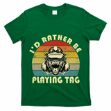 ID Rather Be Playing Tag Gorilla Monke Tag Gorilla Vr Gamer T-Shirt
