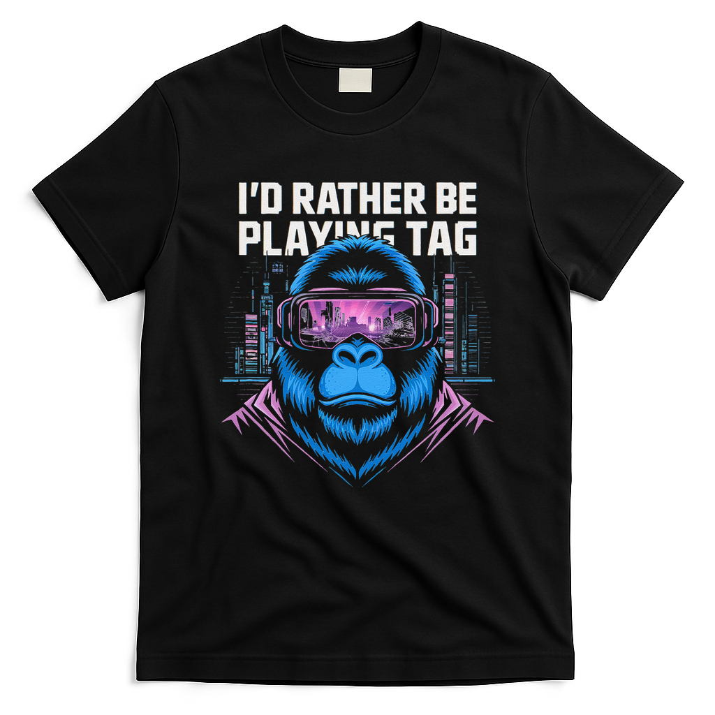 Id Rather Be Playing Tag VR Gaming T-Shirt