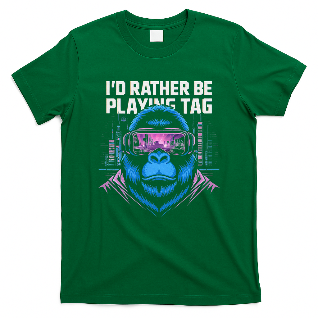 Id Rather Be Playing Tag VR Gaming T-Shirt