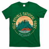 Isle Royale Michigan National Park Moose Sillhouete T-Shirt