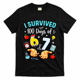 I Survived 100 Days Of 67 School Teachers Students 6-7 Meme T-Shirt
