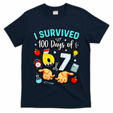 I Survived 100 Days Of 67 School Teachers Students 6-7 Meme T-Shirt