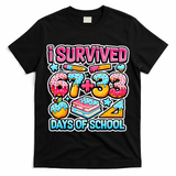 I Survived 67 33 Days Of School 100 Days Of School 6-7 Meme T-Shirt