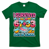 I Survived 67 33 Days Of School 100 Days Of School 6-7 Meme T-Shirt