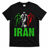 Iran Soccer Enthusiast Football Player T-Shirt - Black