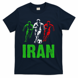 Iran Soccer Enthusiast Football Player T-Shirt - Navy