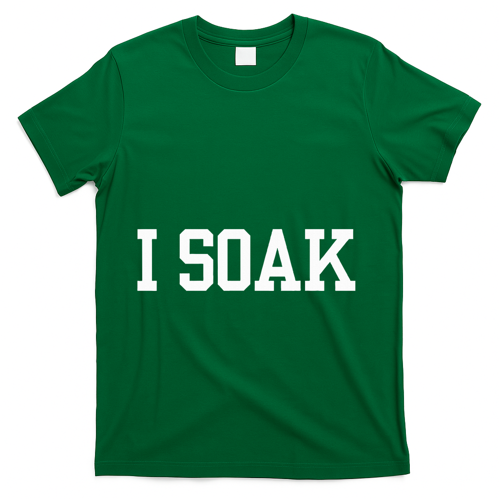 I Soak Funny Summer Day T-Shirt - Green