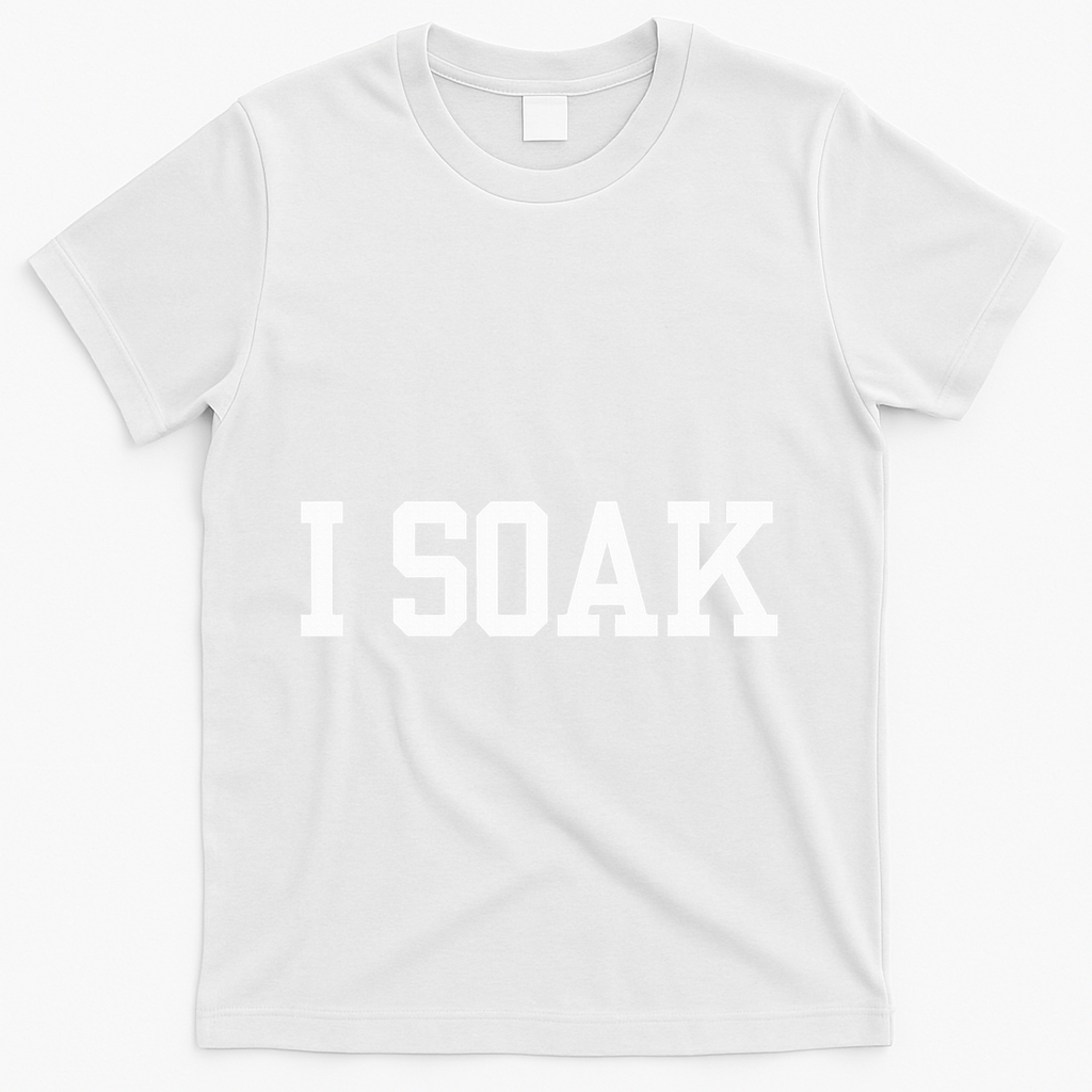 I Soak Funny Summer Day T-Shirt - White