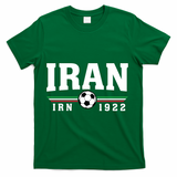 Iran Soccer Fan Vintage 1922 Tribute T-Shirt - Green