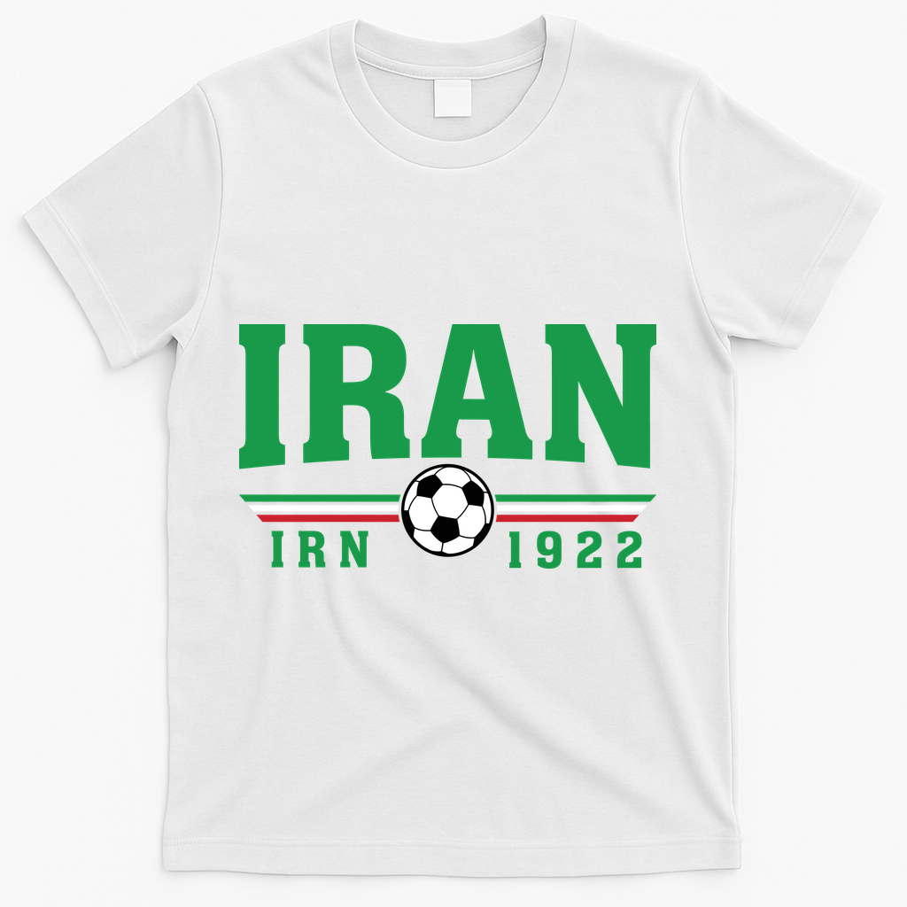 Iran Soccer Fan Vintage 1922 Tribute T-Shirt - White