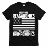 I Survived Reaganomics I Will Survive Trumponomics T-Shirt - Black