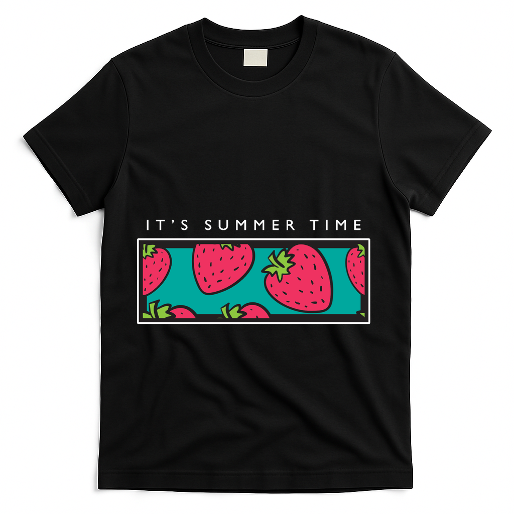 It's Summer Time T-Shirt - Black