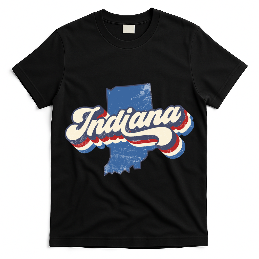 Indiana State Vintage Retro T-Shirt