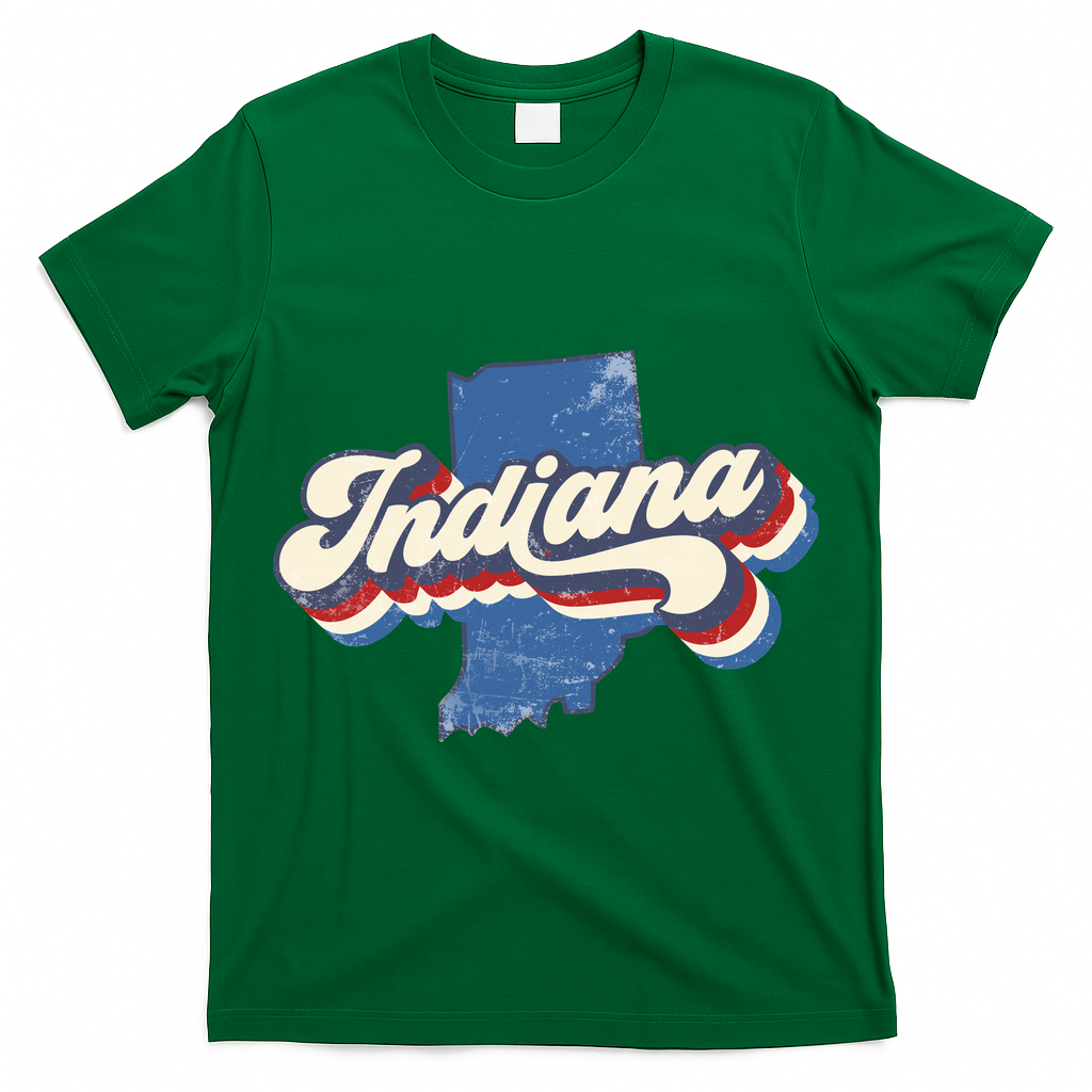 Indiana State Vintage Retro T-Shirt