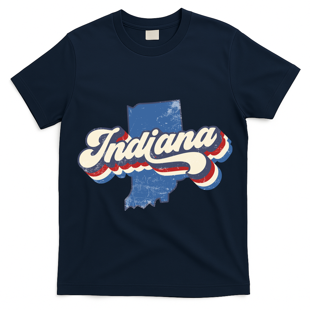 Indiana State Vintage Retro T-Shirt