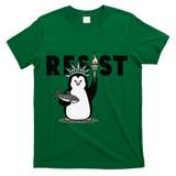 I Stand With The Penguins Resist Penguin Anti Trump T-Shirt - Green