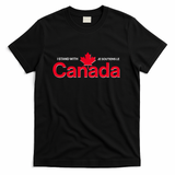 I Stand With Je Soutiens Le Canada English French T-Shirt - Black