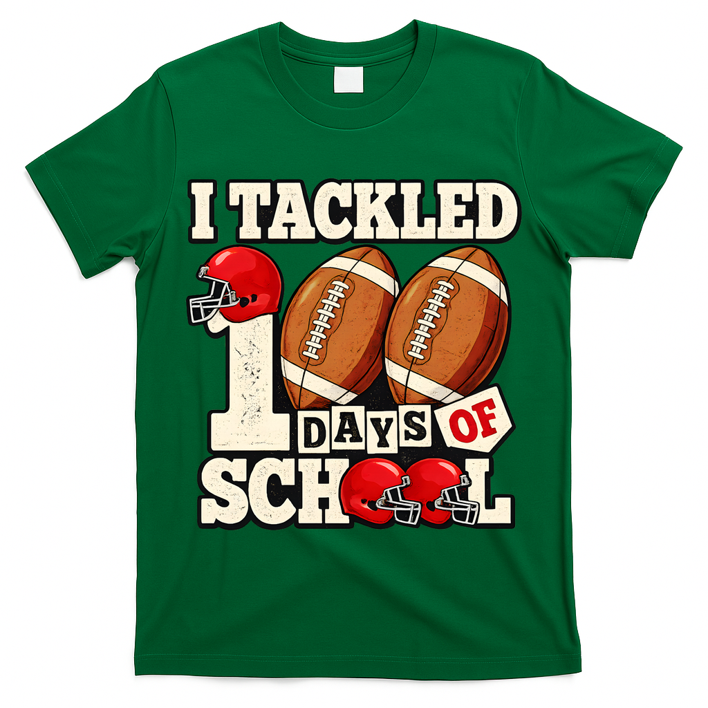 I Tackled 100 Days Of School T-Shirt