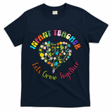 Infant Teacher Appreciation Week Wildflower Floral Women T-Shirt - Navy