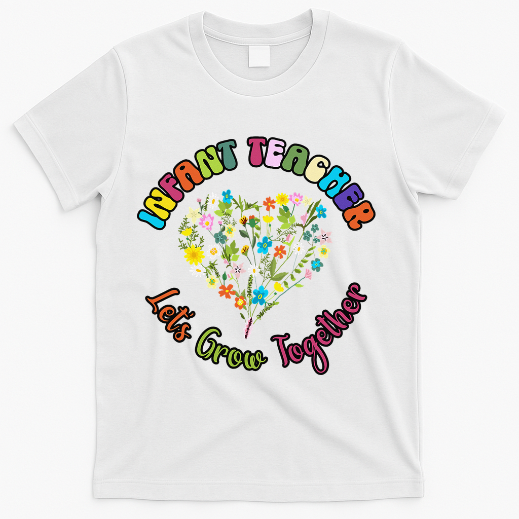 Infant Teacher Appreciation Week Wildflower Floral Women T-Shirt - White